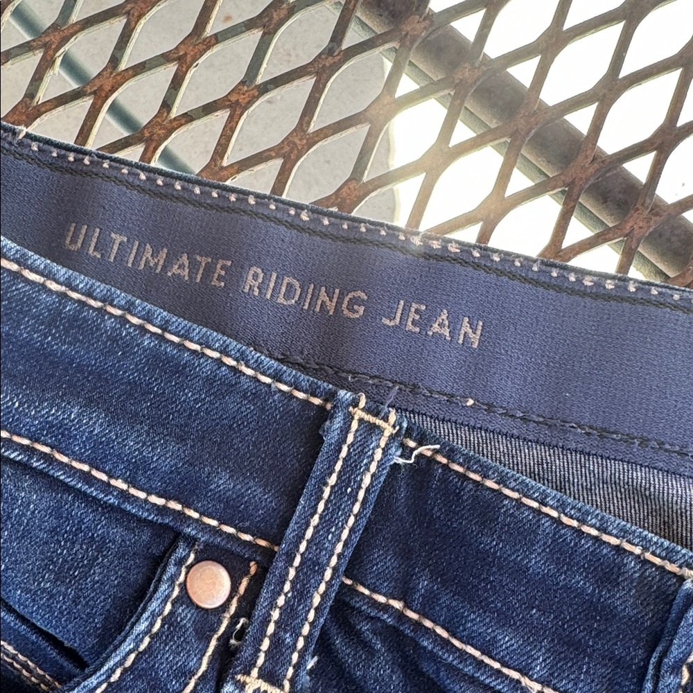 Wrangler Dark Blue Bootcut Jeans - Picture 6 of 7